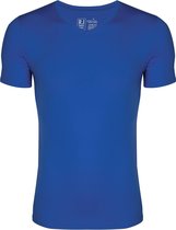 RJ Bodywear Pure Color T-shirt V-hals - kobalt blauw - Maat: M