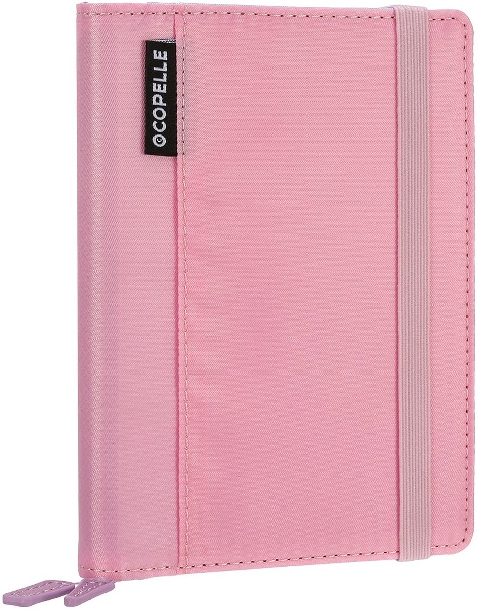 Victoria's Journals - Notitieboek A6 - Gelinieerd - 100 gsm - Hervulbaar - Schrijfmap A6 - Lichtroze