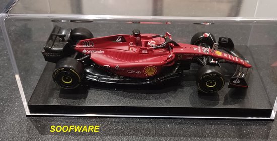 FERRARI F1 MONZA 2022 C.Leclerc F1-75 Jaune Modena Burago 1/43 modèle