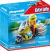 foto van PLAYMOBIL City Life Noodmotorfiets met zwaailicht - 71205