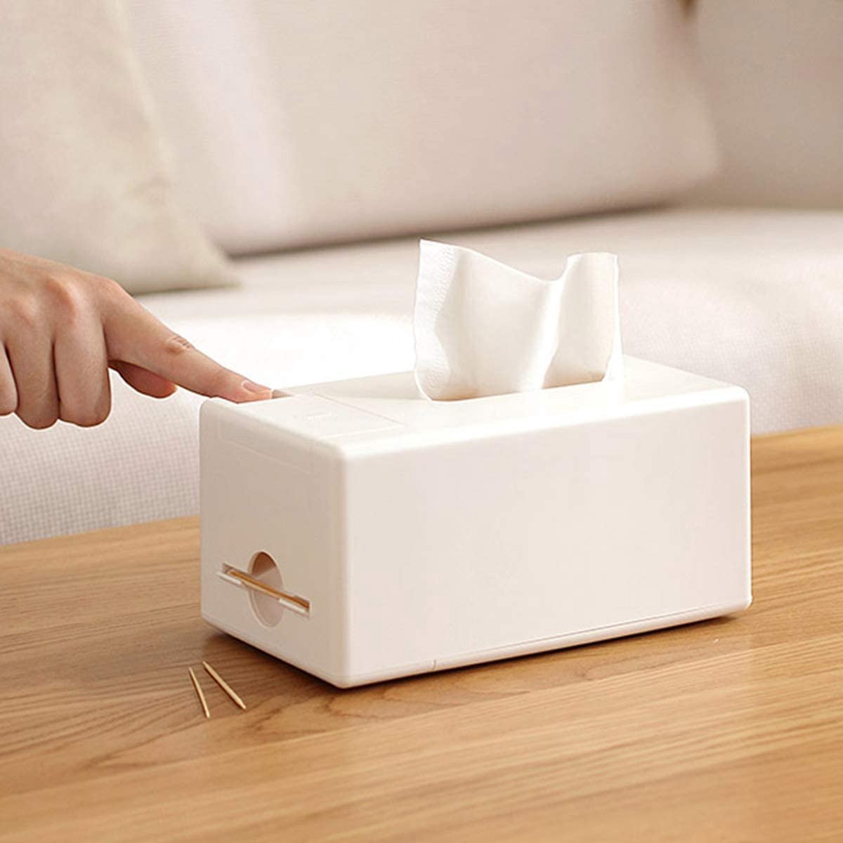 Boîte De Rangement Multifonction MHTECH - Gris, 20.5x16x12cm, Pour Bureau Ou Maison