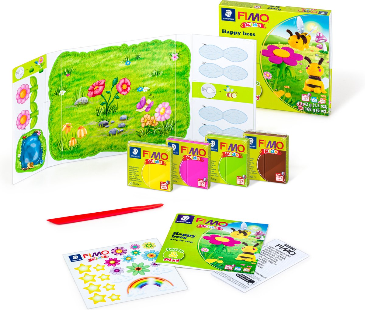 FIMO kids 8034 - ovenhardende boetseerklei - Form&Play set "Happy Bees" — afbeelding 8