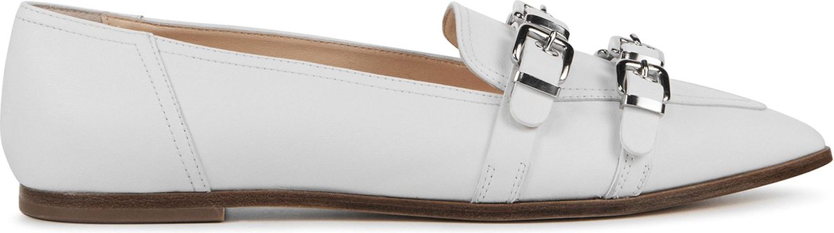 AGL Instappers Dames Instapschoenen Damesschoenen Leer D561018 Wit Maat 36 bol