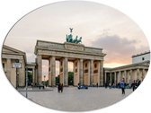 Dibond Ovaal - Bezienswaardigheid in Berlijn, Duitsland - 108x81 cm Foto op Ovaal (Met Ophangsysteem)