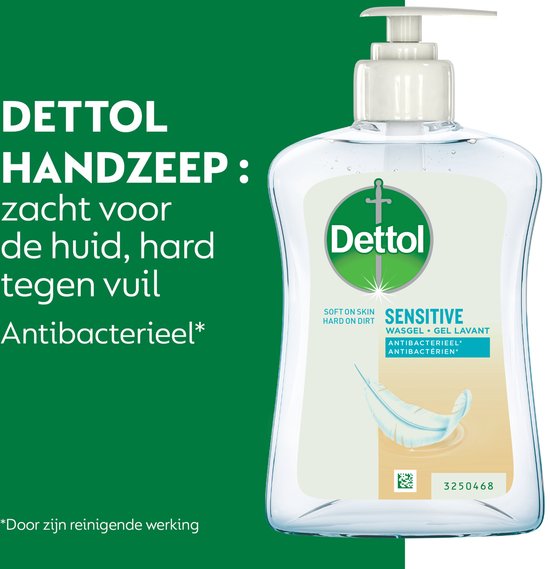 Dettol Handzeep - Antibacterieel - Gevoelige Huid - 250ml x6 -  Voordeelverpakking | bol.com