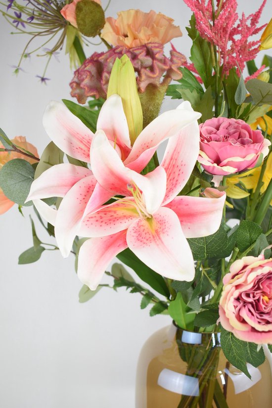 Fleurs artificielles - Fleurs en Soie - Bouquet de Fleurs artificielles - 70-100 cm - Mix Coloré - Natuurlijk Bloemen