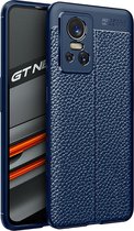 Mobigear Hoesje geschikt voor Realme GT Neo 3 Telefoonhoesje Flexibel TPU | Mobigear Luxury Backcover | GT Neo 3 Case | Back Cover - Blauw