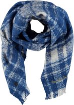 Birds on the Run Dames Sjaal - blauw geruit