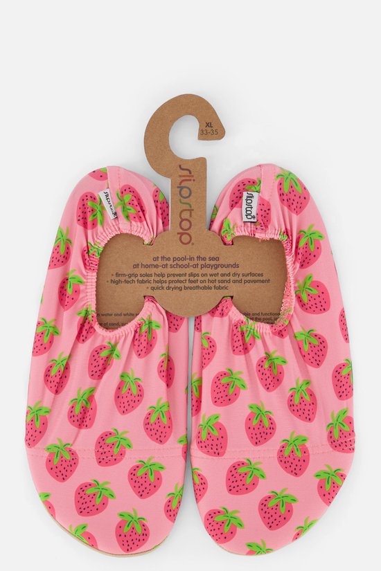 Slipstop Aardbei Anti Slip Zwemschoenen roze Maat 18/20 bol