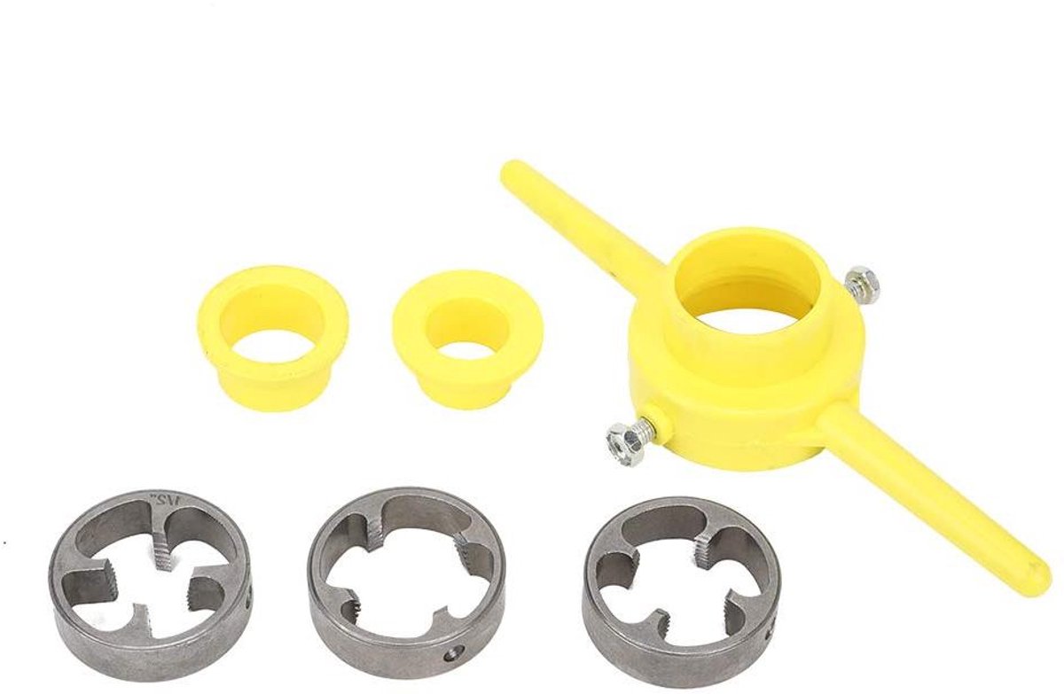 Draad Vormen PVC Threading Tool Maker Pijp NPT Ronde Die Set Pijp Threader Sanitair Handgereedschap, Punch Set
