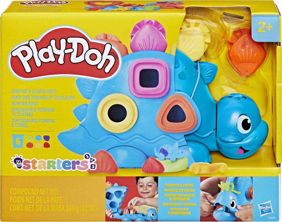 Play-Doh Dino Vormen en Kleuren speelset - boetseerklei