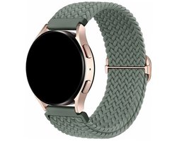 Innerlight® Smartwatchbandje 20mm Nylon - Groen - Nylon Horlogebandje geschikt voor Samsung Galaxy Watch 7 / 6 / 5 / Pro / 4 / 3 / Active 2 - Polar Ignite / Unite – Huawei