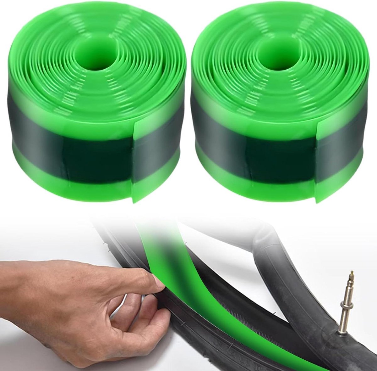 Fietsband liner inleg 2 stuks: slangbeschermer anti-punctuur fietsband accessoires - compatibel met diverse bandmaten