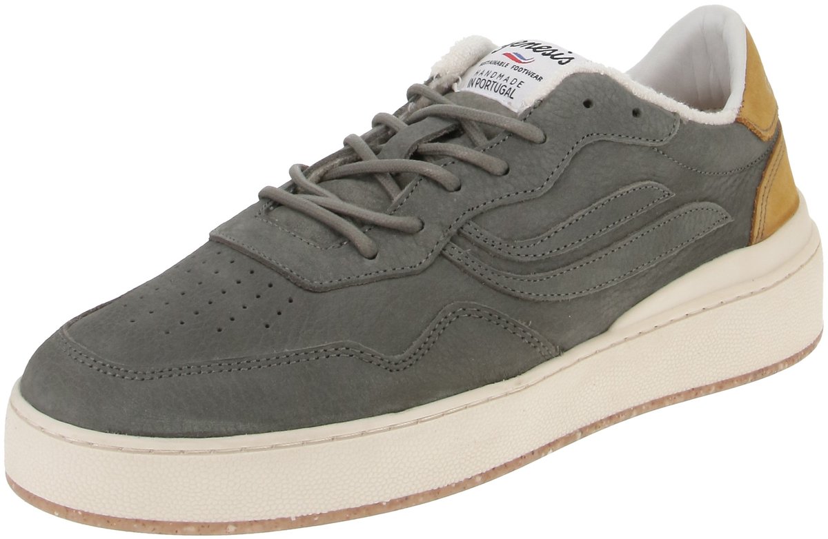 Genesis 1005424 G-Soley Porto Nubuck - Heren Sneaker - Grijs-Wit