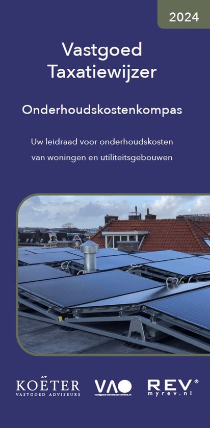 Vastgoed taxatiewijzer onderhoudskostenkompas 2024 - cover