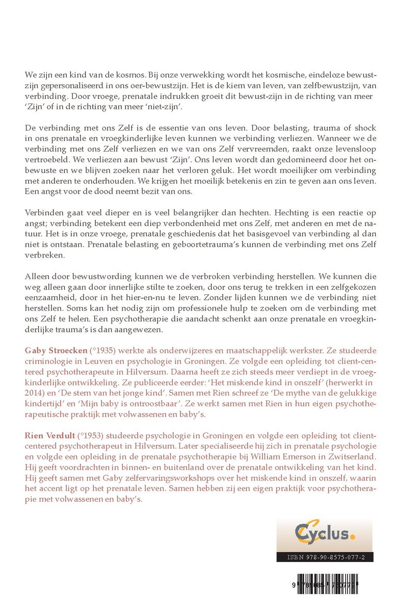 De verbroken verbinding - back cover