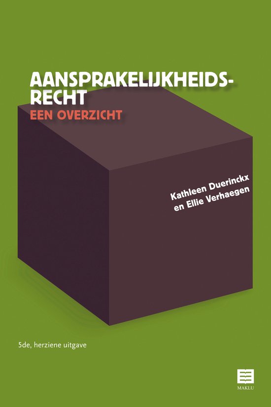 Aansprakelijkheidsrecht - een overzicht - cover