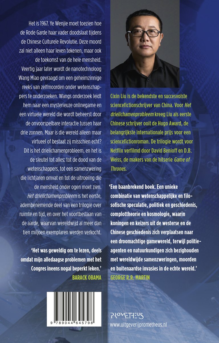 Het drielichamenprobleem - back cover