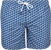 Suitable Zwembroek Print Donkerblauw (navy) - Maat L - Heren zwemshort - Sneldrogend