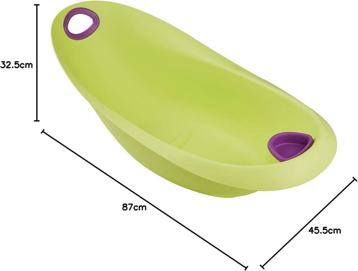 Ergonomische Babykuip met Anatomisch Badzitje voor Kinderen 0-6 Maanden - Groene Kleur