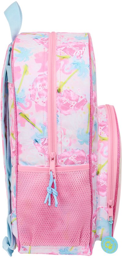 Sac à Dos Vintage Barbie Officiel - Rose - Pour L'École/Piscine - 32x34 Cm - Occasion