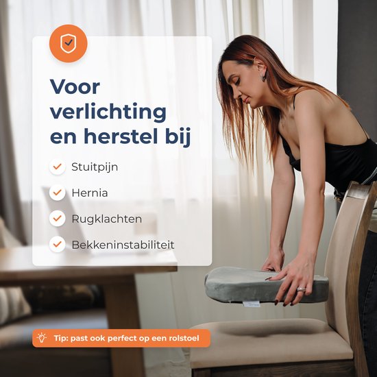 Best Life Zitkussen - Wigkussen - Stuitkussen Orthopedisch - Ergonomisch Stoelkussen