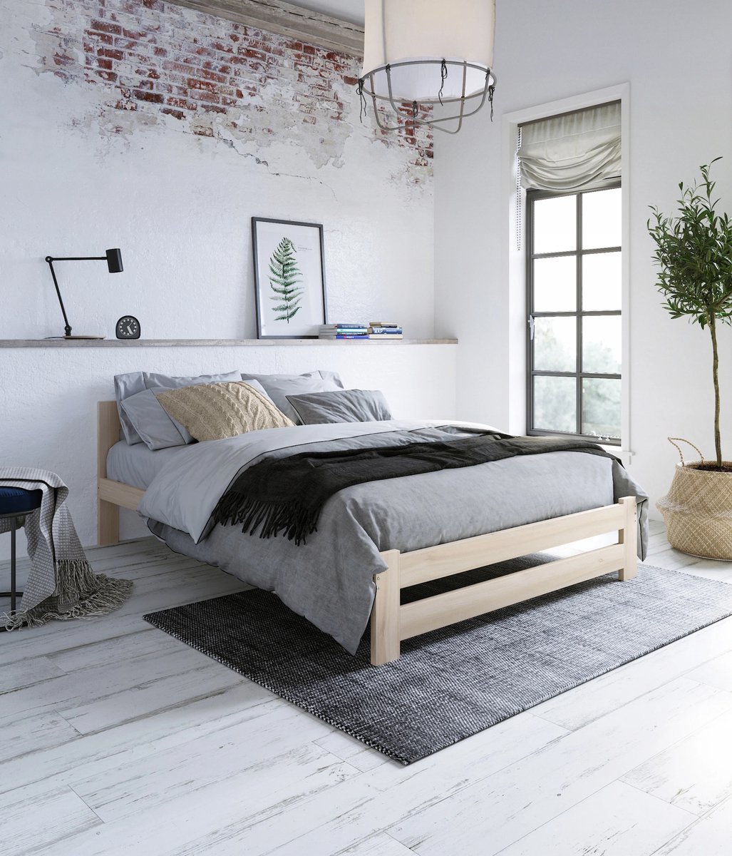 Parwood Arizona - Houten Bed - 120x200 - Scandinavisch Dennenhout