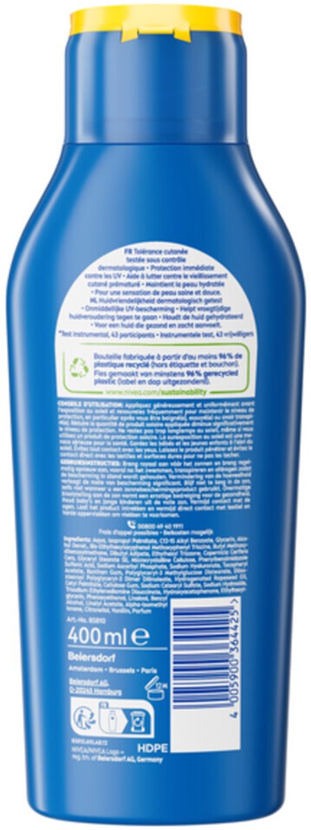 NIVEA Sun Protect & Hydrate Zonnemelk SPF 30 - 6 x 400 ml - Voordeelverpakking