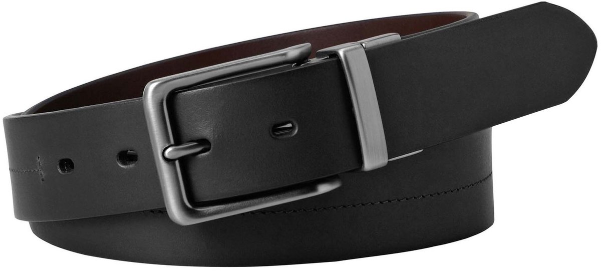 FOSSIL Riem Brandon Reversible Belt W110 Black Zwart Donkerbruin