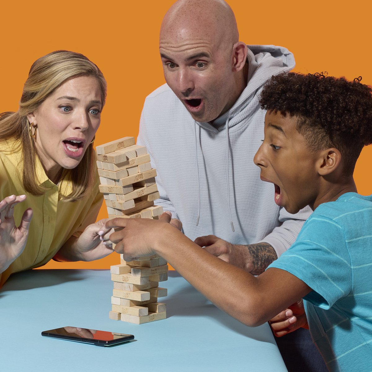Jenga Vernieuwde Editie met digitale dobbelsteen Gezelschapsspel Officiële +6. — afbeelding 6
