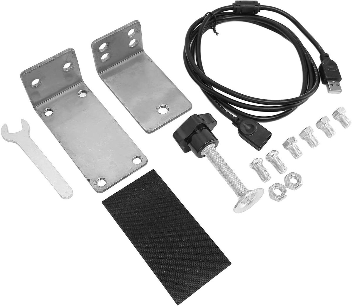 Handbrake Mount for Racing Games - Wear-Resistant Nylon Wire - High Stiffness - USB Bracket - 64 Bit - Ideal for Sim Games