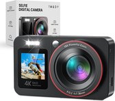 TM&DY 4K Digitale Camera – 64MP - met 2 Schermen – Compact Camera – Vlog Camera – Inclusief 32GB - Fototoestel - Fotocamera