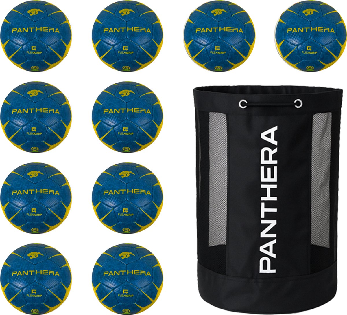 Panthera - Handbal - Flexi grip - Set van 10 - Inclusief ballentas - Maat 00 - Handballen