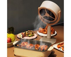 Draagbare afzuigkap - Sterke zuigkracht - Sterke actieve koolfiltratie + Laag geluidsniveau - Sterke adsorptie - Aanpassing aan meerdere scènes - Geschikt voor open keukens en koken op balkons