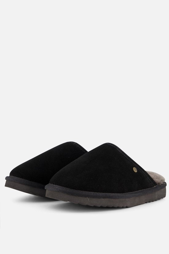 Warmbat Classic Suede Heren Pantoffels - Black - Maat 44