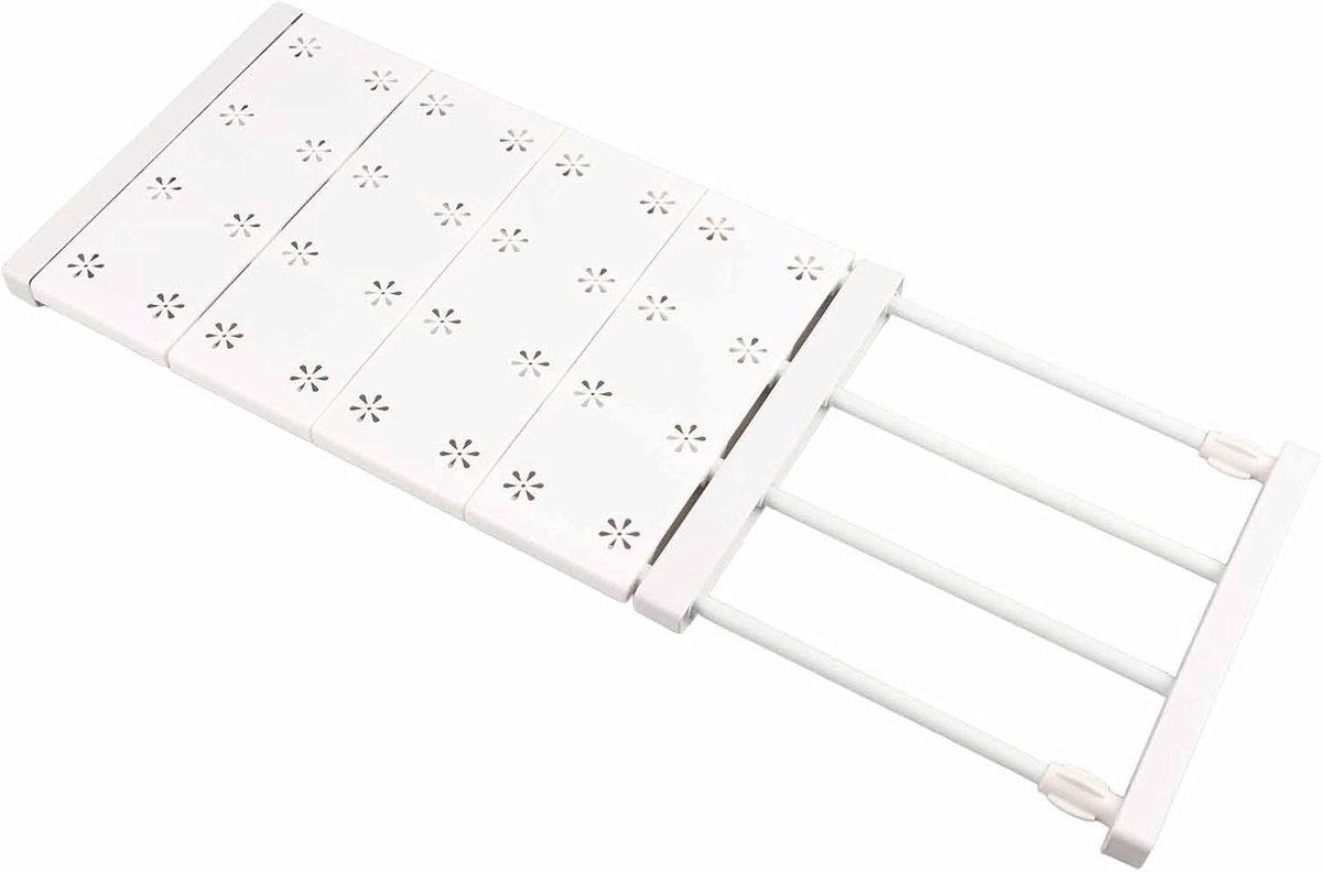 Ibenzoa® Flexibel Opbergoplossing voor Garderobes - Geschikt voor 48 tot 80 cm Breedte