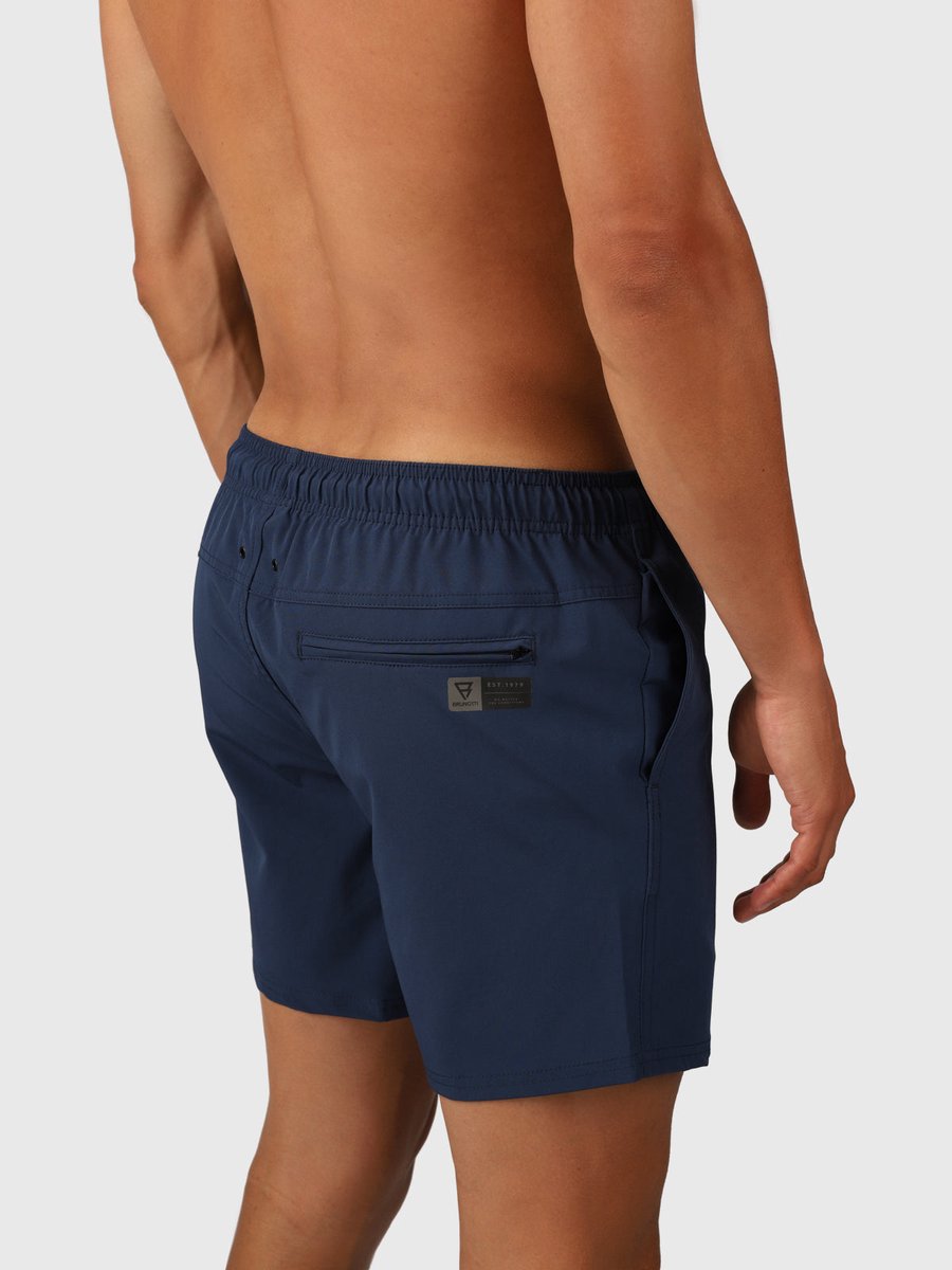 Brunotti Bru - conic Zwembroek Heren - Zwemshort met 4 - Way Stretch - Night Blue — afbeelding 12