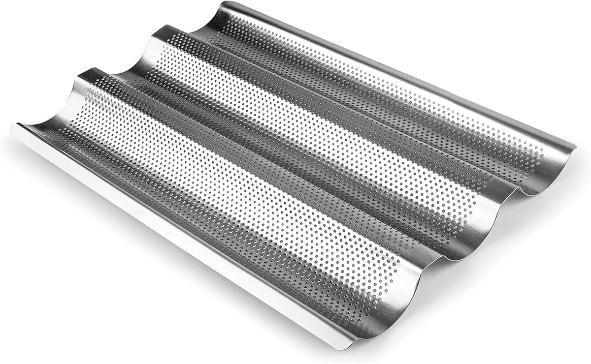 Ibenzoa® Duurzame Roestvrij Stalen Bakplaat met Ruime Oppervlakte - 28 x 25 cm