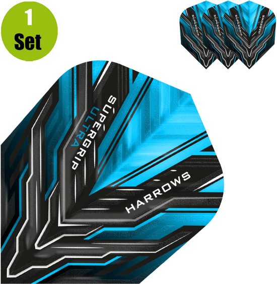Harrows Supergrip Ultra Aqua - Dart Flights van Merkloos — afbeelding 2