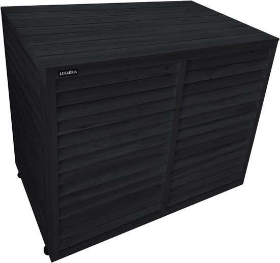 Bekleding inkijkbescherming afdekking hout natuur airconditioning warmtepomp