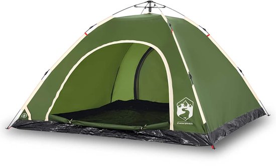 vidaXL - Tent - 5-persoons - snelontgrendeling - groen