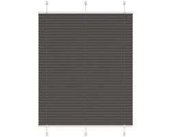 vidaXL - Plissé - rolgordijn - 110x150cm - stofbreedte - 109,4cm - polyester - zwart