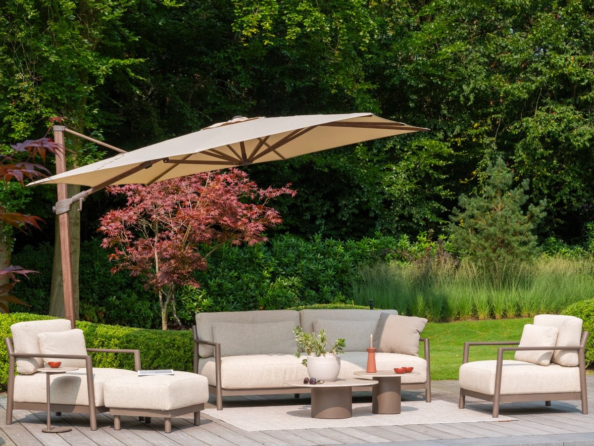 4 Seasons Outdoor Siesta Premium zweefparasol 300 x 300 cm