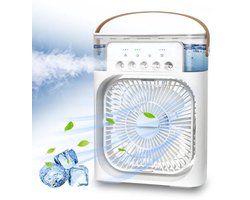 Mini Draagbare Air Conditioner Fan Ventilator – Verkoeld, Bevochtigd, Draagbare kleine water cooler & Aroma Diffuser.