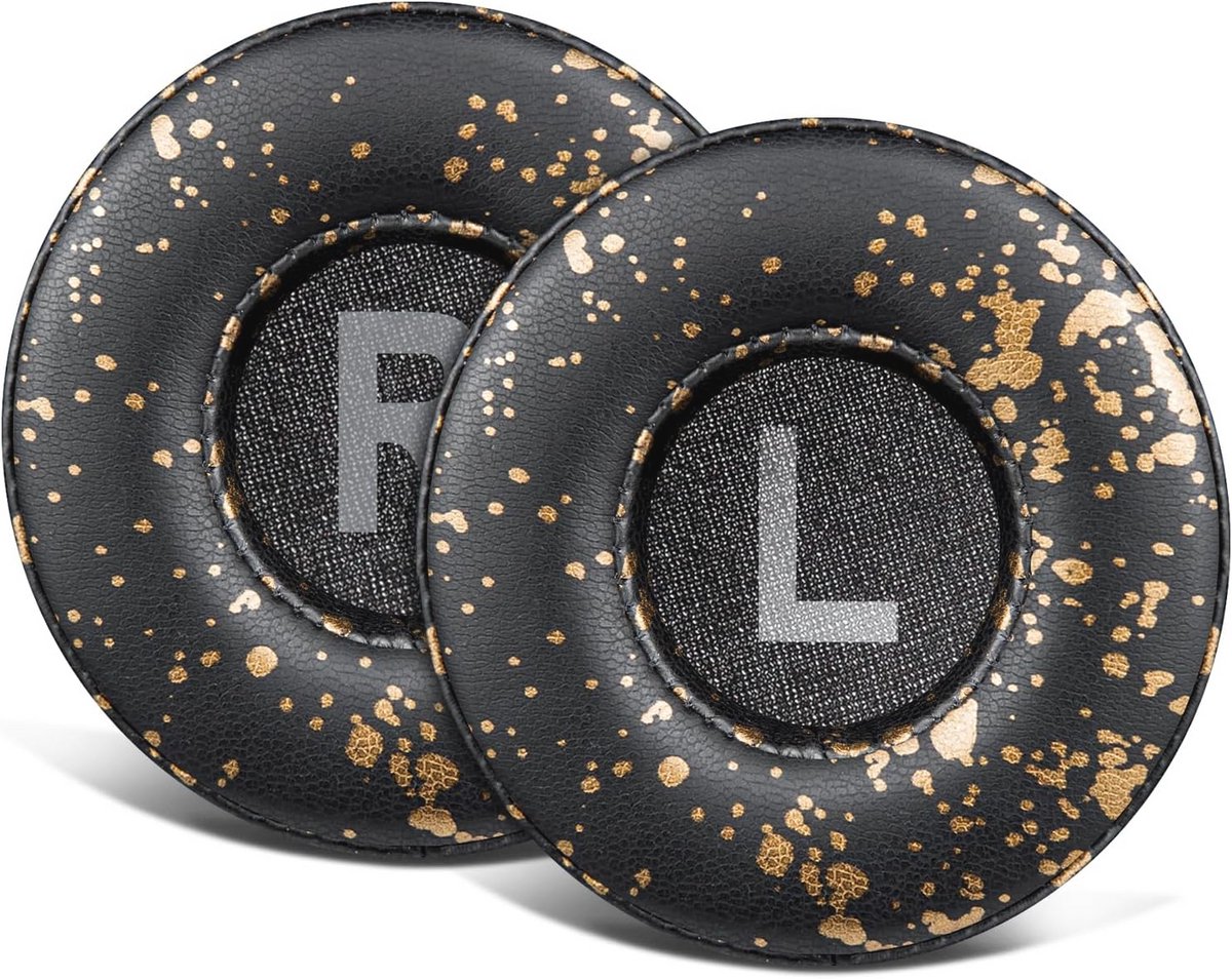 Vervangende 70mm Oorkussens voor Draadloze On-Ear Hoofdtelefoons - Earpads van Zacht Leer met Geluidsisolerend Schuim