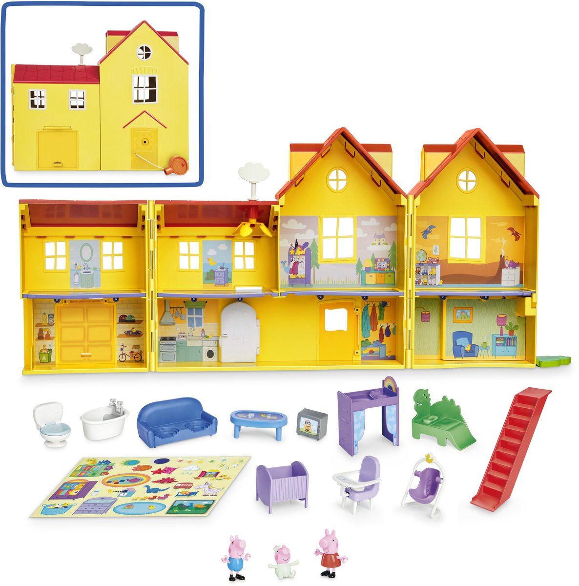 Peppa Pig Familie Huis - Groot uitklapbaar speelgoed huis - Duurzaam — afbeelding 2