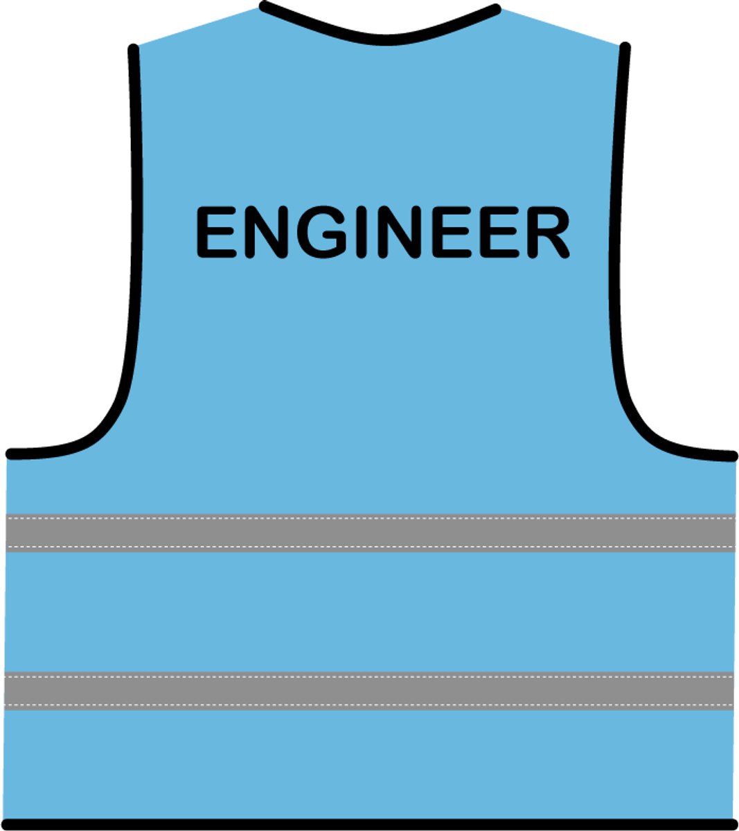 Engineer hesje lichtblauw