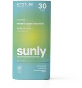 ATTITUDE Sunly Zonnebrandstick Parfumvrij - SPF30 ECO - duurzaam