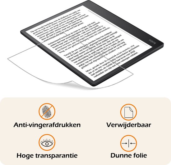 Screenprotector - Folie Geschikt voor Kobo Elipsa 2E Screenprotector Bescherm Folie Screen Protector Folie Telefoon - 3 PACK — afbeelding 3