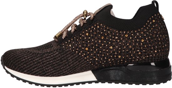 Baskets pour femmes Femme La Strada ® - Simili cuir, Suédine - Zwart - Taille 39